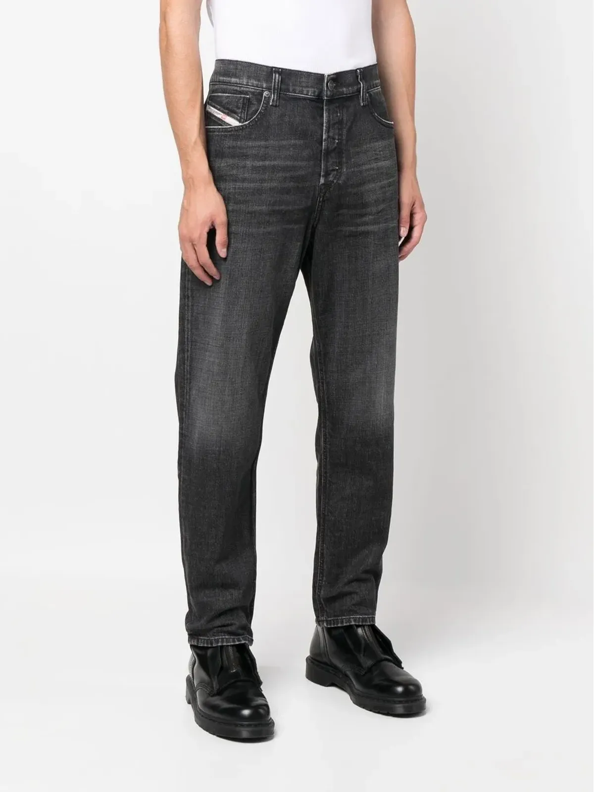 Diesel デニムストレートレッグジーンズ - 画像3