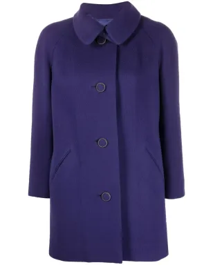 A.N.G.E.L.O. Vintage Cult 1960s ピーターパンカラー ボタン留め コート - 紫 - サムネイル1