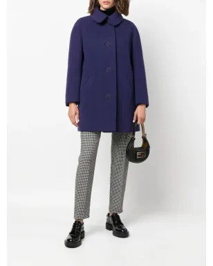 A.N.G.E.L.O. Vintage Cult 1960s ピーターパンカラー ボタン留め コート - 紫 - サムネイル2