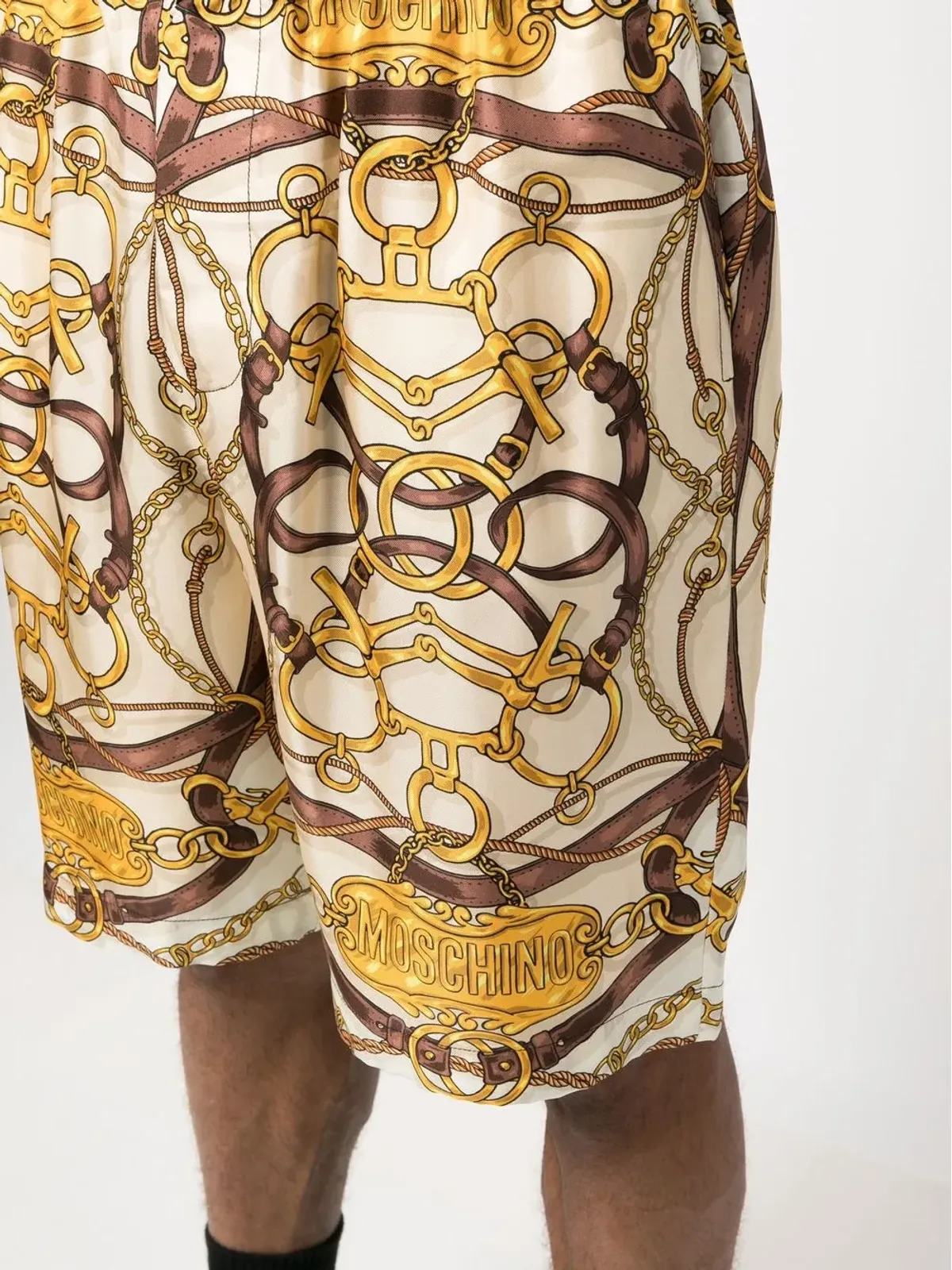 Moschino テディプリント シルクショーツ - 画像5