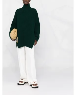 Jil Sander ロールネックリブ編みセーター - サムネイル2