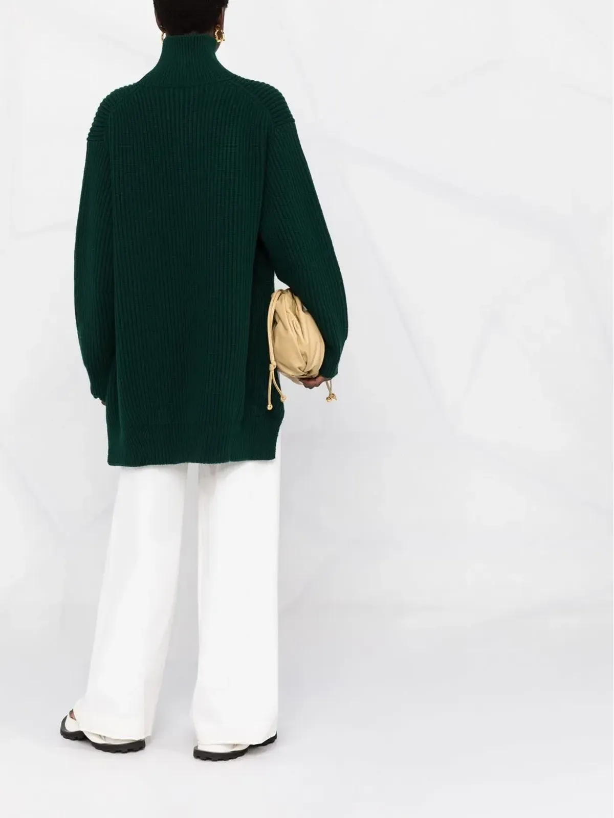 Jil Sander ロールネックリブ編みセーター - 画像4