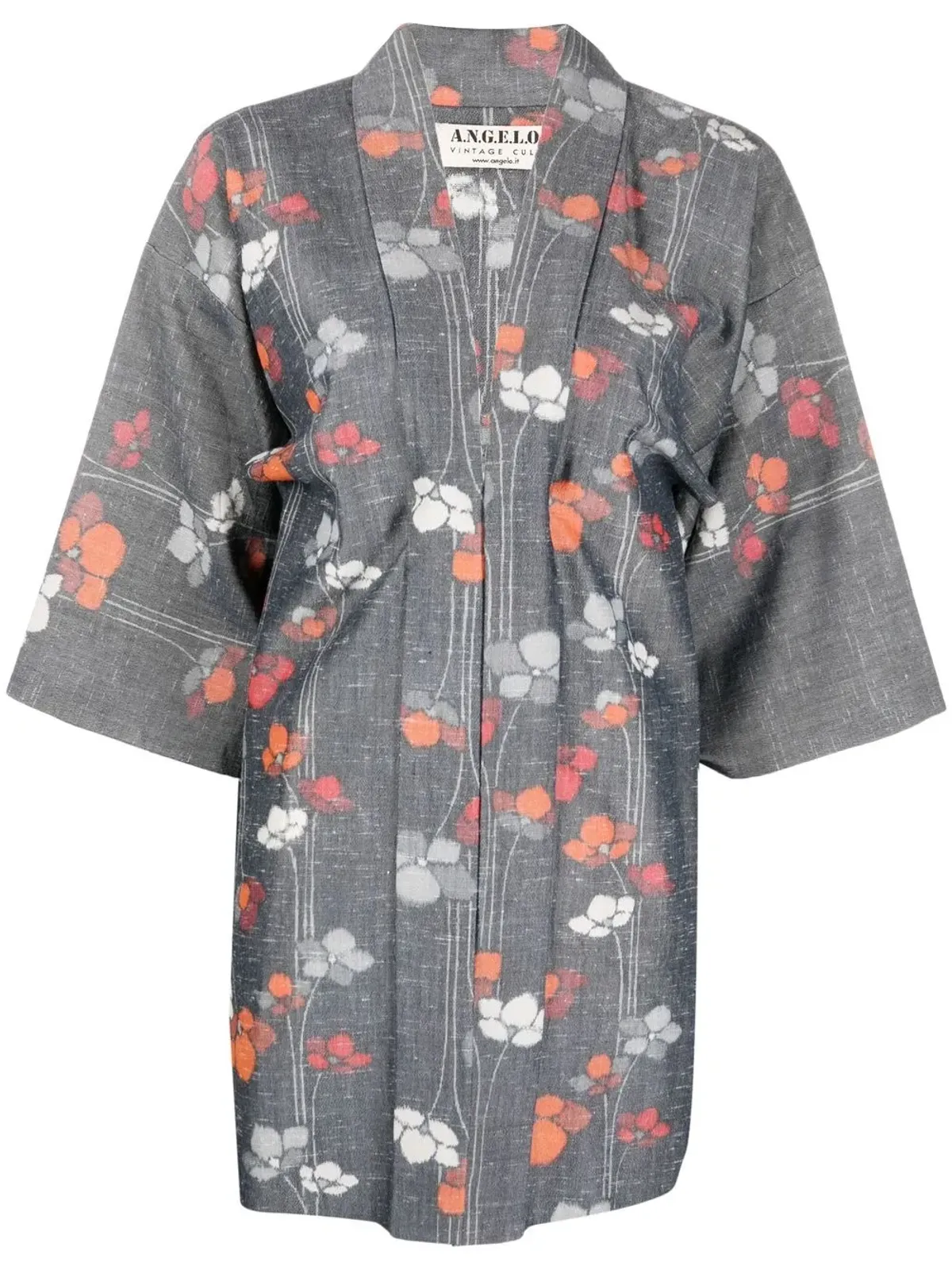 A.N.G.E.L.O. Vintage Cult 1990s floral-print kimono - Grey - 画像1