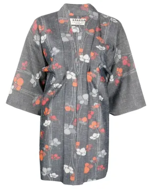 A.N.G.E.L.O. Vintage Cult 1990s floral-print kimono - Grey - サムネイル1