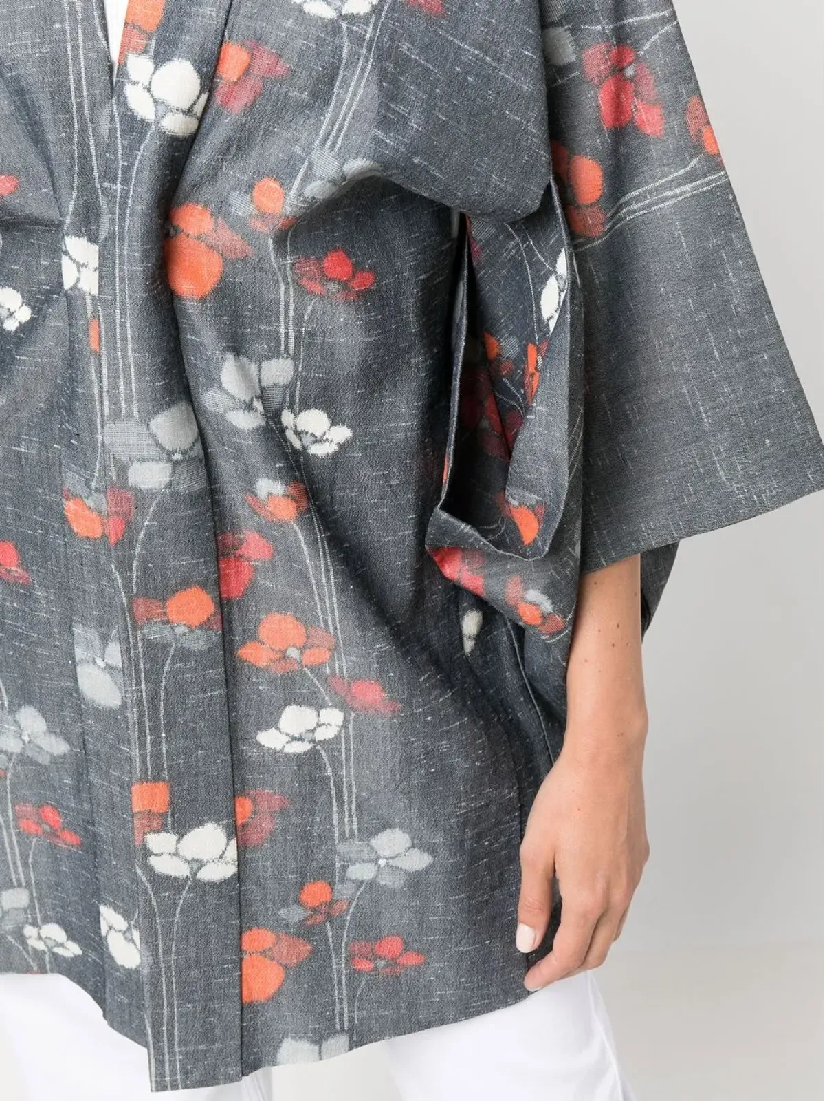 A.N.G.E.L.O. Vintage Cult 1990s floral-print kimono - Grey - 画像5