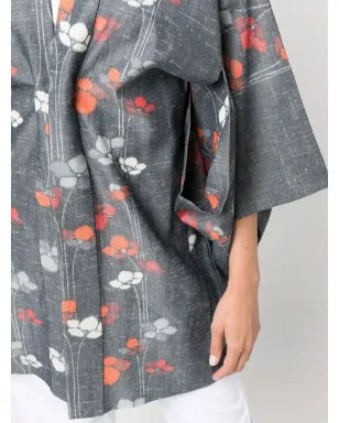 A.N.G.E.L.O. Vintage Cult 1990s floral-print kimono - Grey - サムネイル5