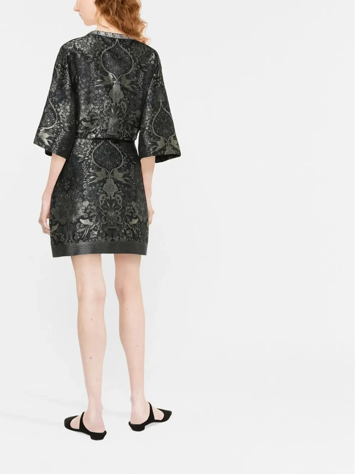 ETRO patterned jacquard shift dress - Black - 画像3