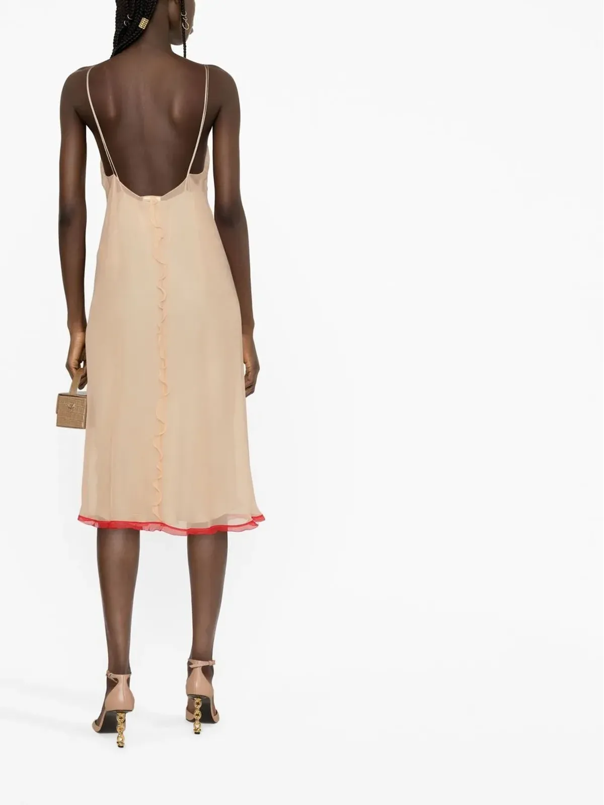 FENDI シルク ミディドレス - 画像3