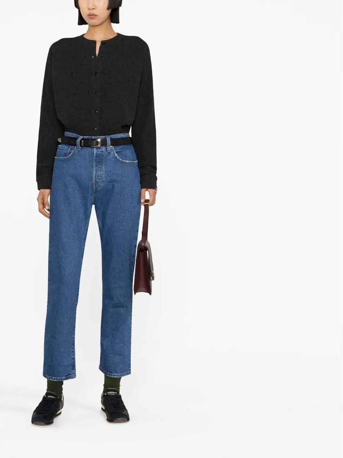 Levi's 501 クロップドストレートジーンズ - ブルー - 画像2