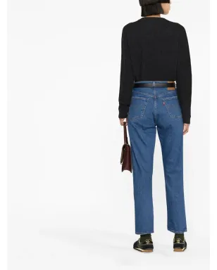 Levi's 501 クロップドストレートジーンズ - ブルー - サムネイル3