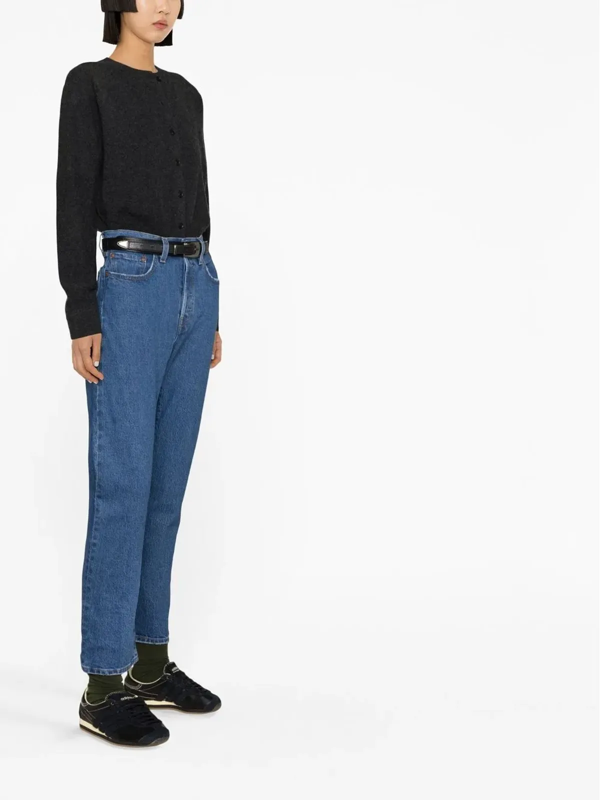 Levi's 501 クロップドストレートジーンズ - ブルー - 画像4
