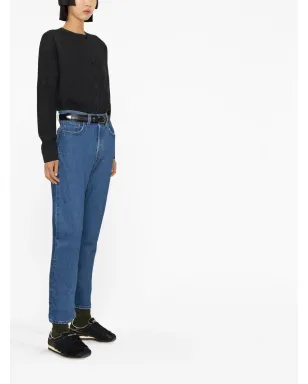 Levi's 501 クロップドストレートジーンズ - ブルー - サムネイル4