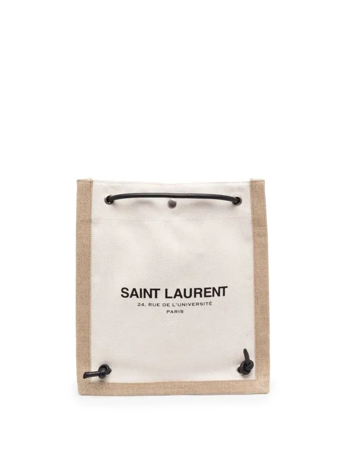 Saint Laurent Saint Laurent キャンバス地ドローストリングバックパックの商品画像