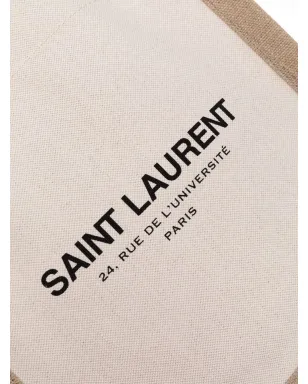 Saint Laurent キャンバス地ドローストリングバックパック - サムネイル4