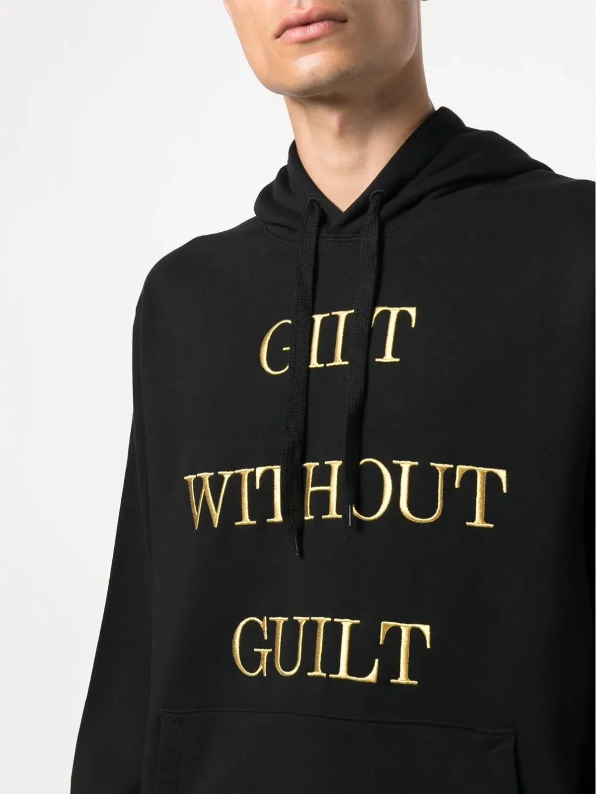 Moschino 刺繍スローガン ロングスリーブ パーカー - 画像5