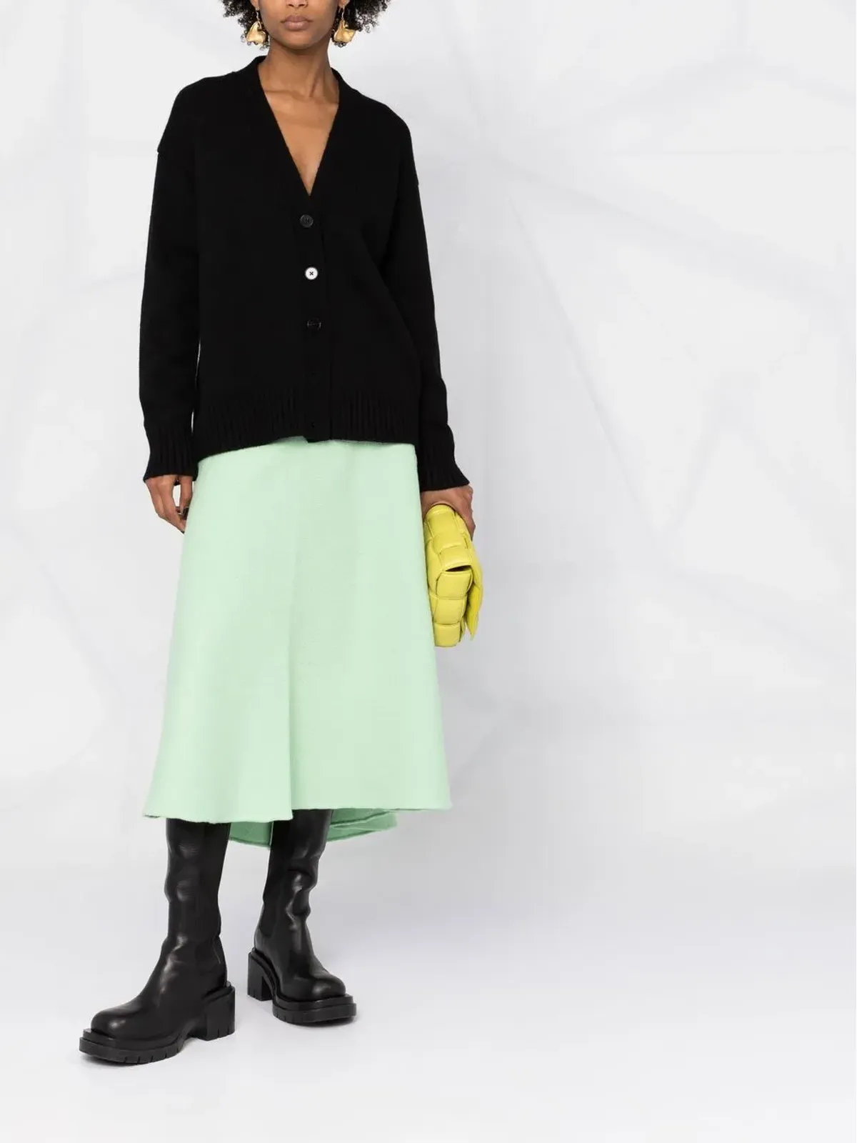 Jil Sander Vネック前ボタン留めカーディガン - 画像2