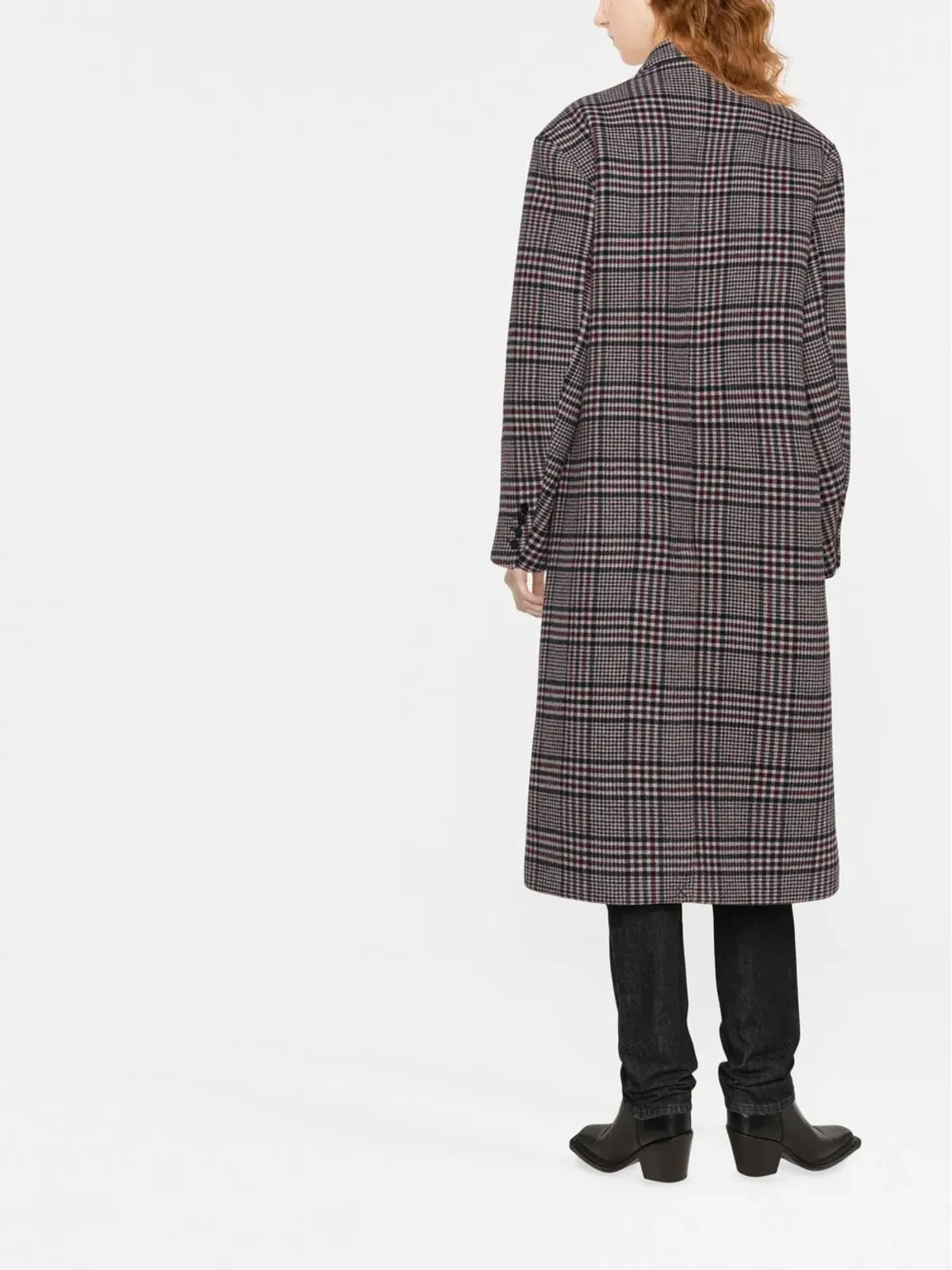 ISABEL MARANT チェック柄ウールコート - 画像4
