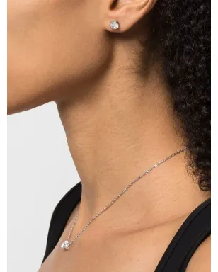 Swarovski Constella ラウンドカット ピアス（シルバー） - サムネイル2