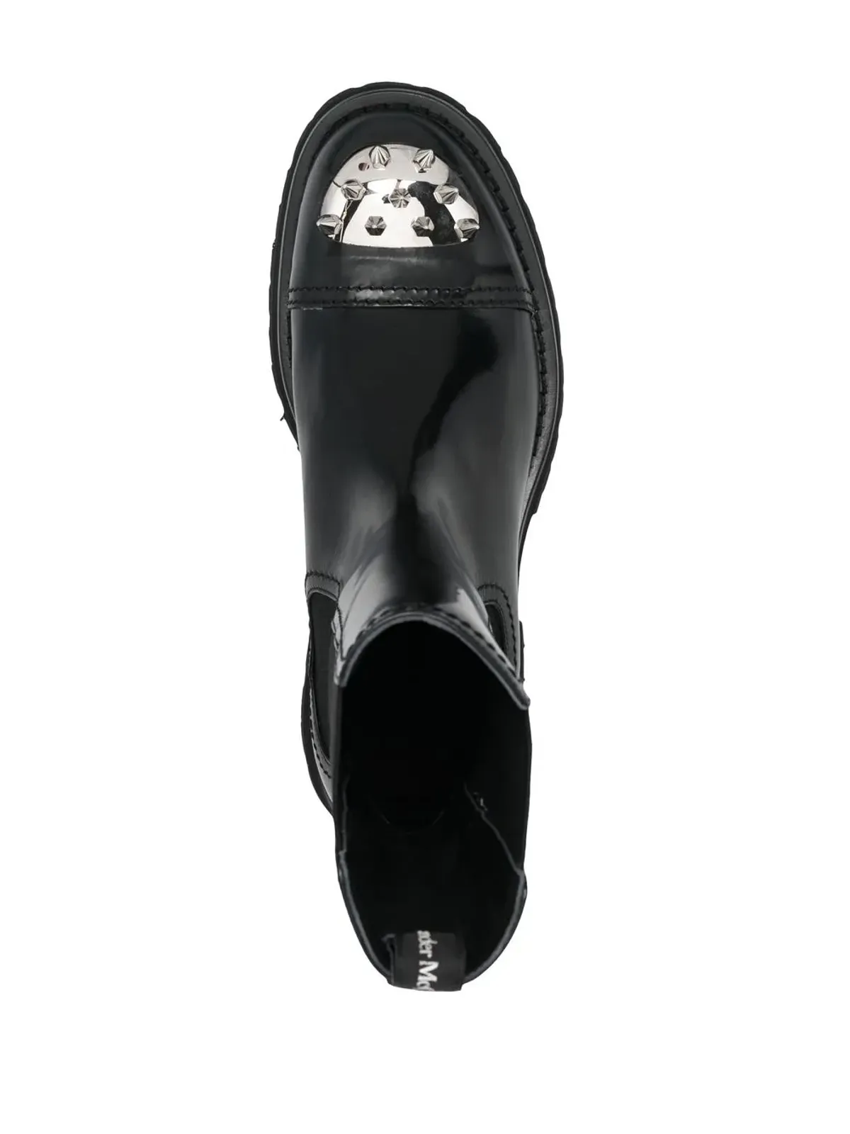 Alexander McQueen スタッズディテール チェルシーブーツ ブラック - 画像4