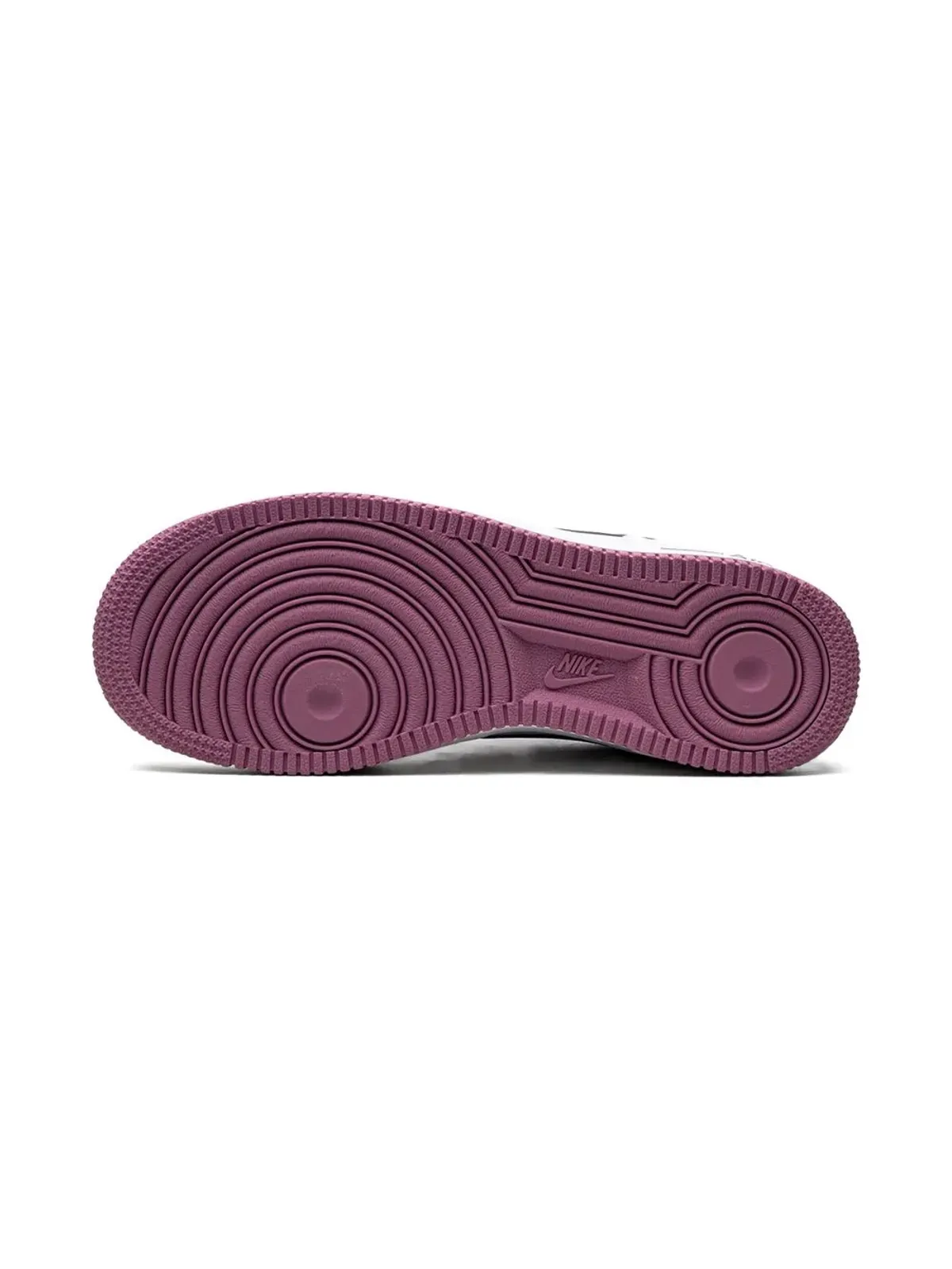 Nike Kids エアフォース1ロー ホワイトモーヴ スニーカー - 画像4