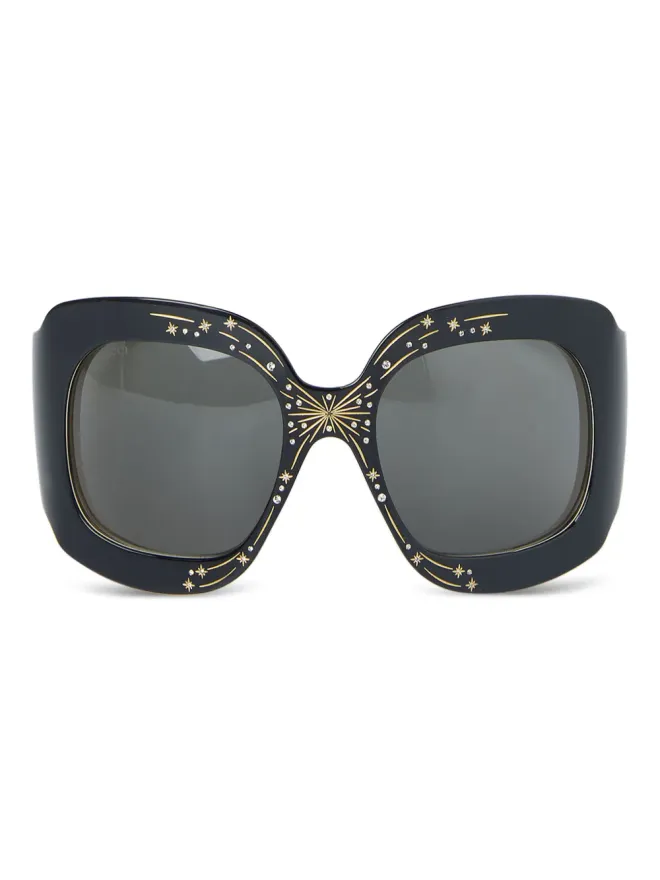 Gucci Eyewear Gucci Eyewear 花火モチーフのスクエアサングラスの商品画像