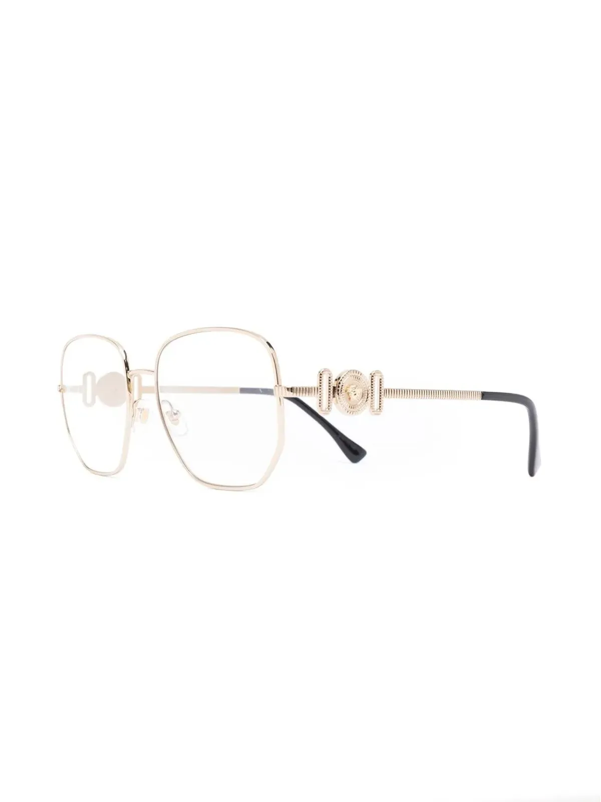 Versace Eyewear ロゴ入りスクエアフレーム眼鏡 - 画像2