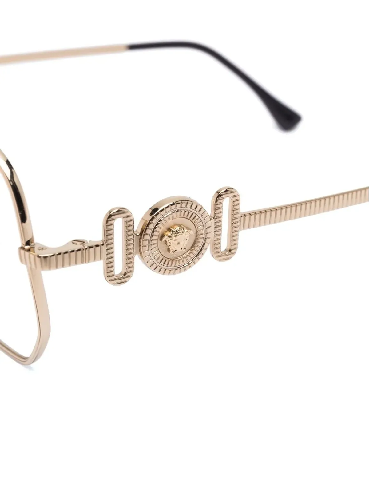 Versace Eyewear ロゴ入りスクエアフレーム眼鏡 - 画像3