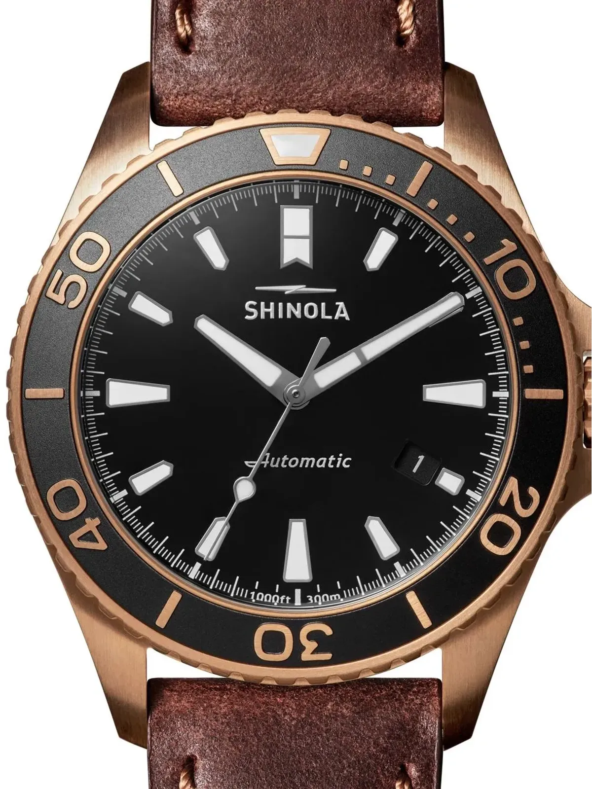 Shinola The Bronze Monster 43mm - Black - 画像2