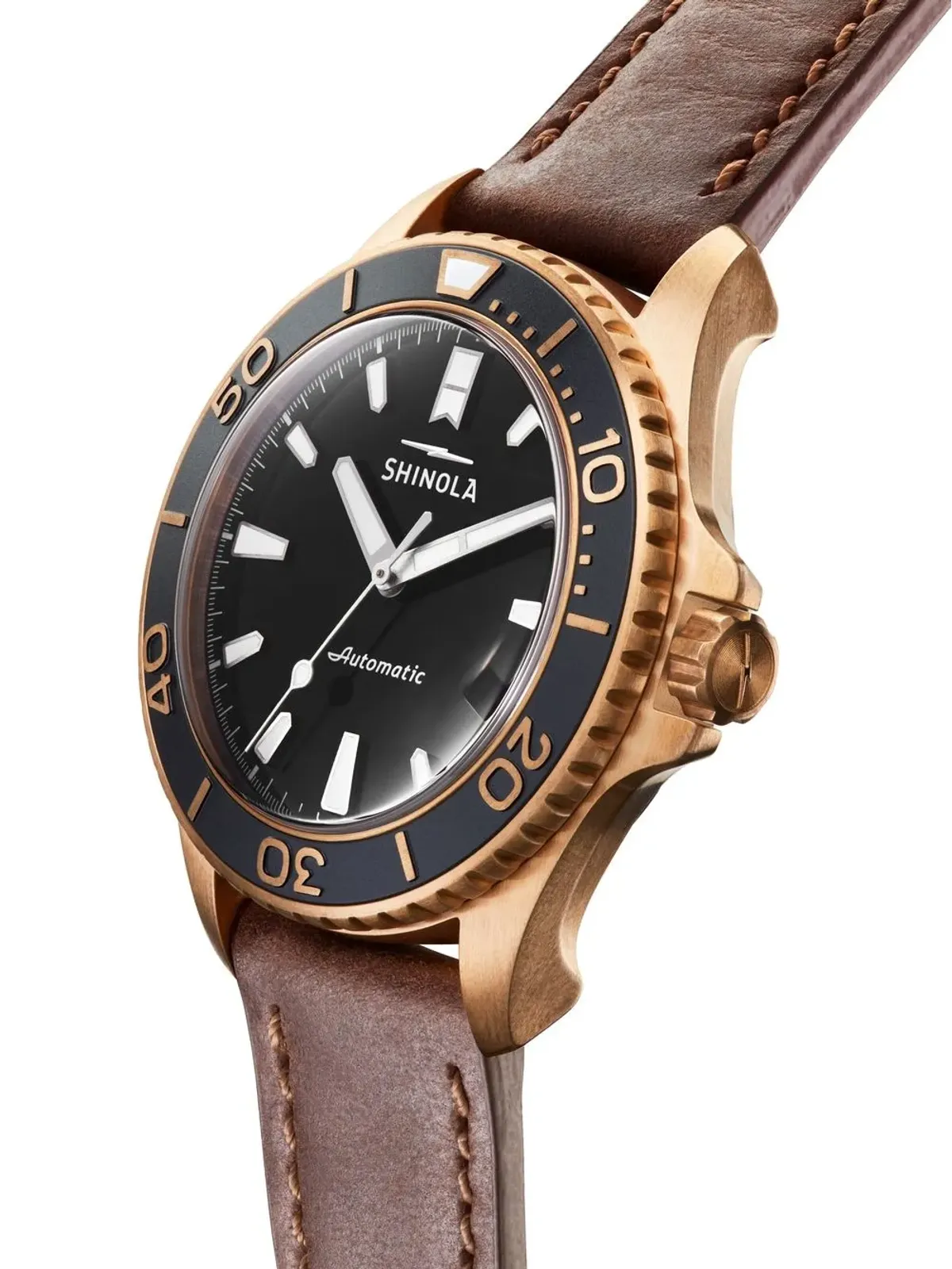 Shinola The Bronze Monster 43mm - Black - 画像4