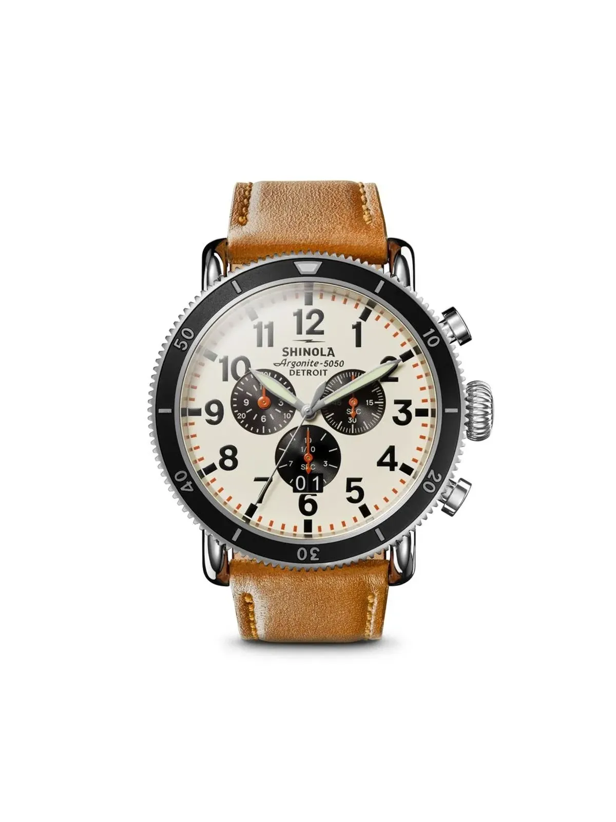 Shinola Runwell Sport 3 Eye Chrono - Neutrals - 画像1