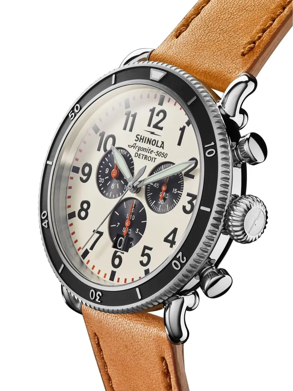 Shinola Runwell Sport 3 Eye Chrono - Neutrals - 画像4