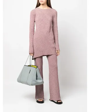 REMAIN mélange-knit asymmetrical jumper - Purple - サムネイル2