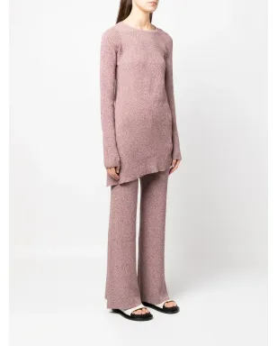 REMAIN mélange-knit asymmetrical jumper - Purple - サムネイル3