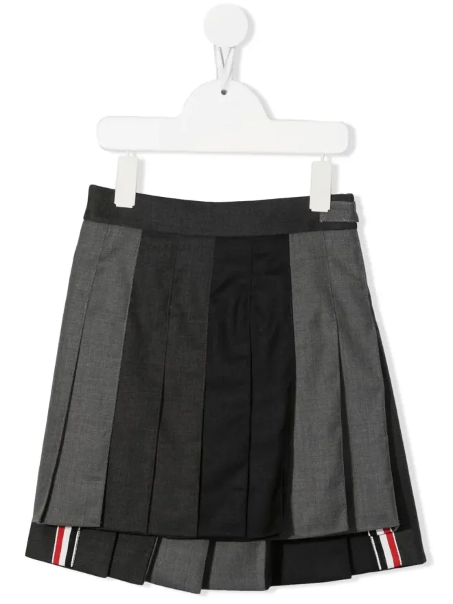 Thom Browne Kids Thom Browne Kids カラーブロックプリーツスカートの商品画像