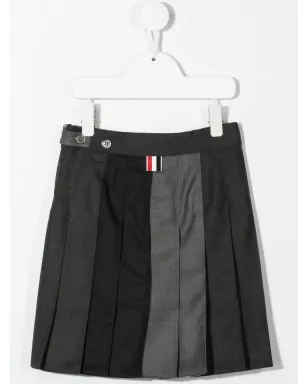 Thom Browne Kids カラーブロックプリーツスカート - サムネイル2