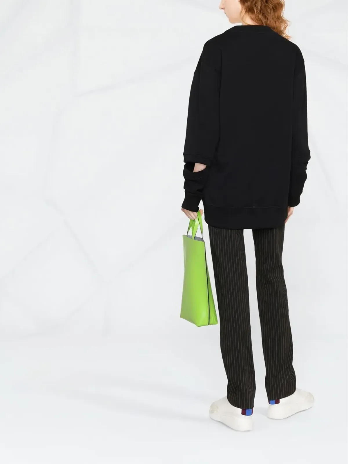 Stella McCartney ワープドロゴ オーバーサイズスウェット - 画像4