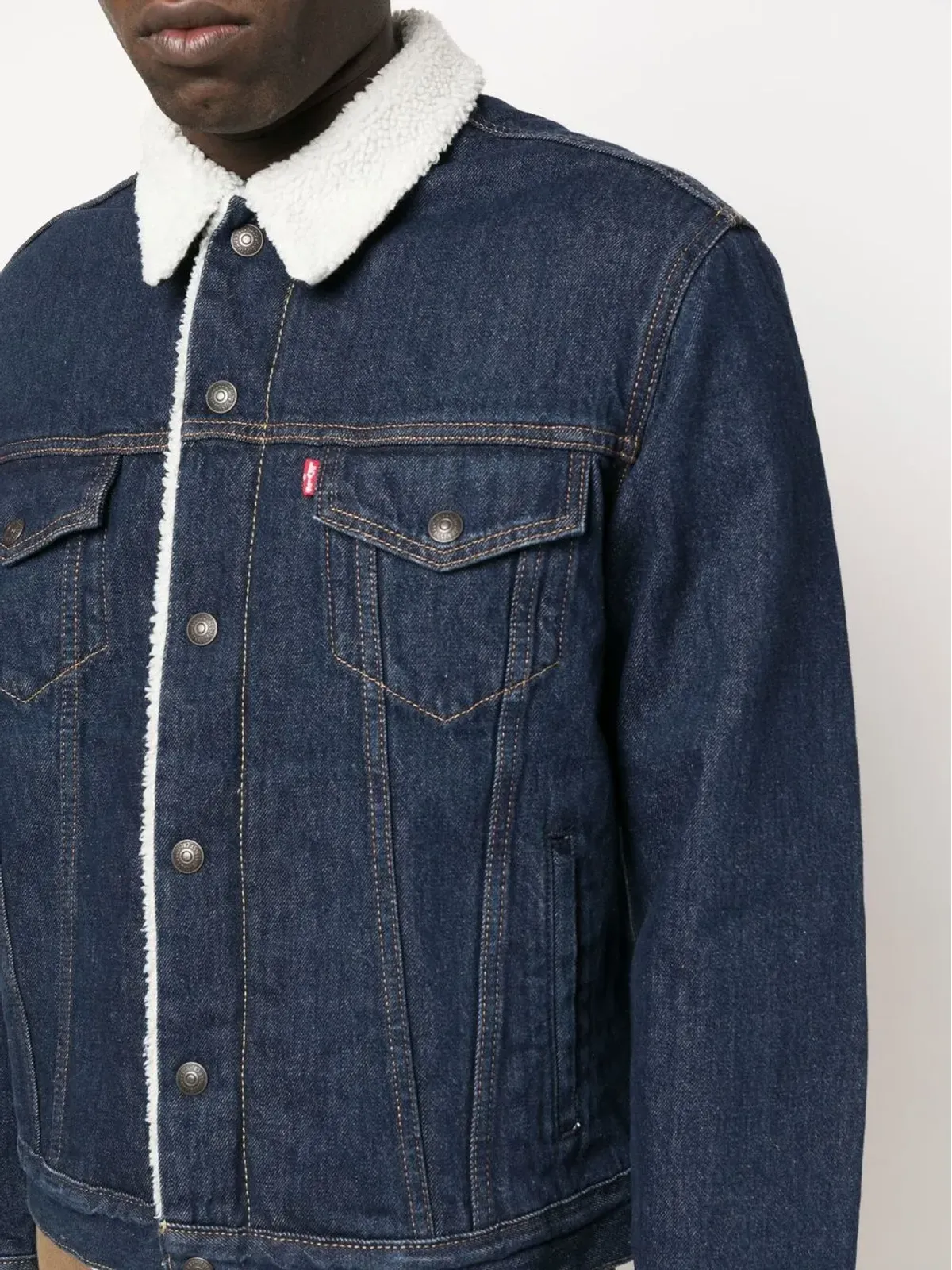 Levi's シアーリングライニングデニムジャケット - 画像5