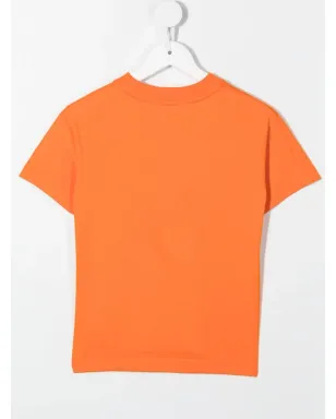 Palm Angels Kids ベアプリント コットンTシャツ - オレンジ - サムネイル2