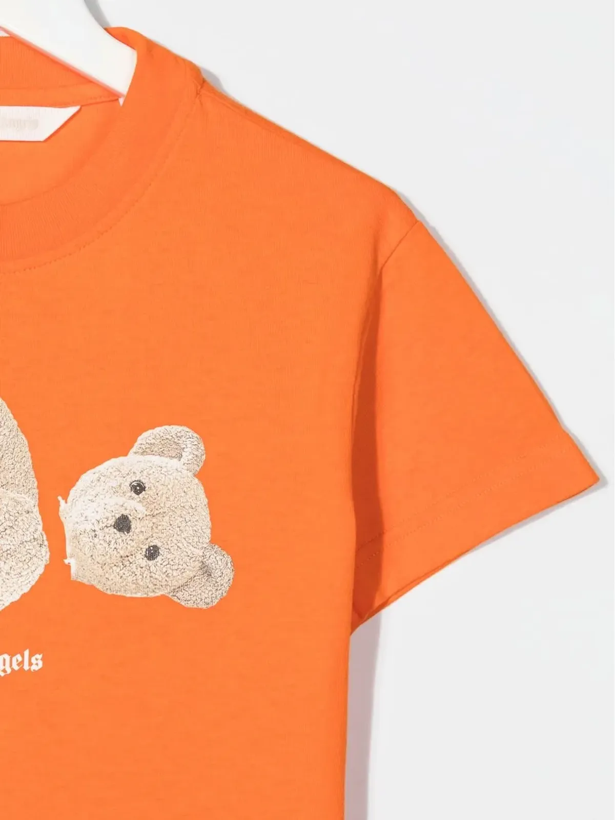 Palm Angels Kids ベアプリント コットンTシャツ - オレンジ - 画像3