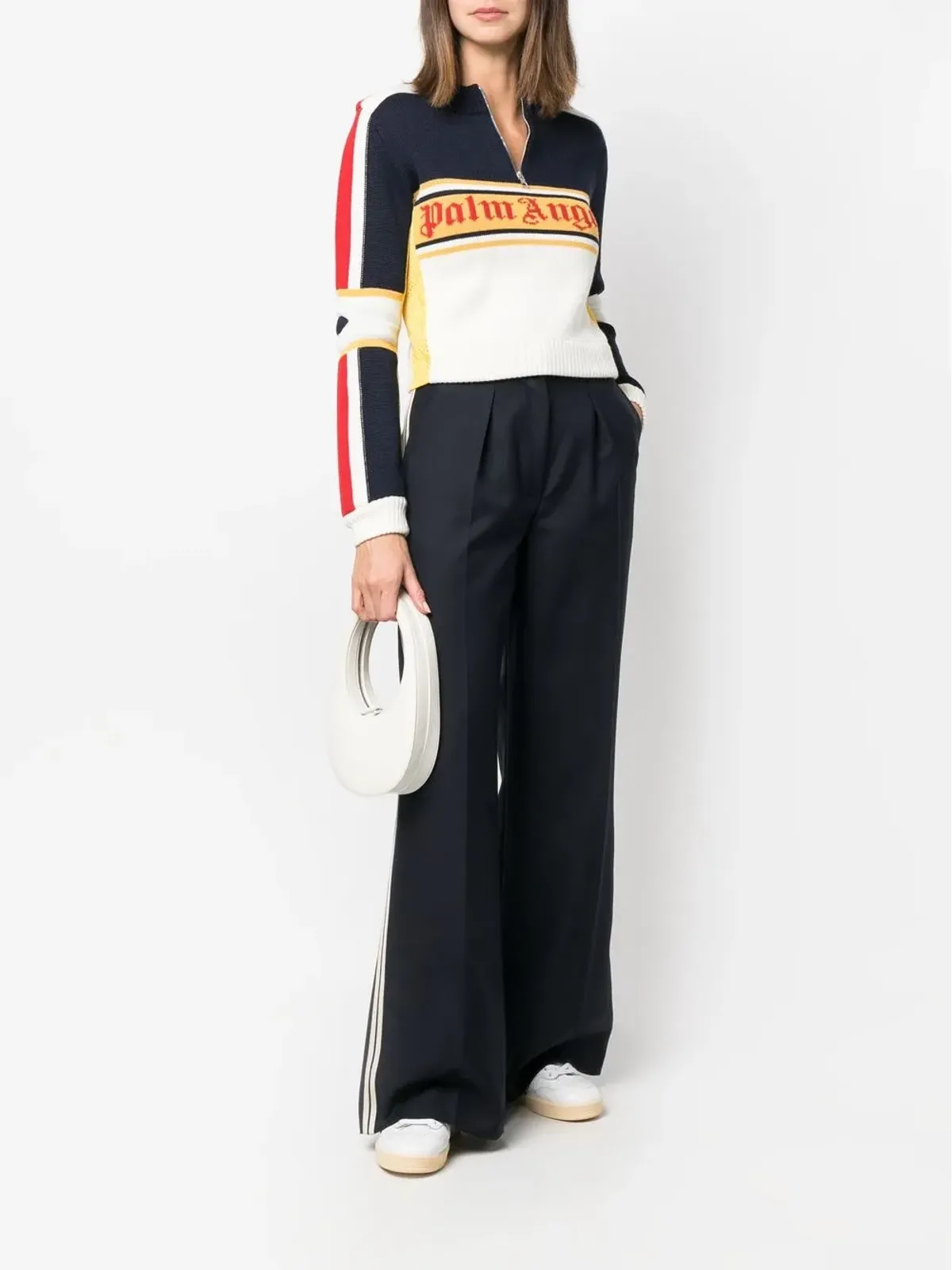 Palm Angels ハイウエスト ワイドパンツ - 画像1