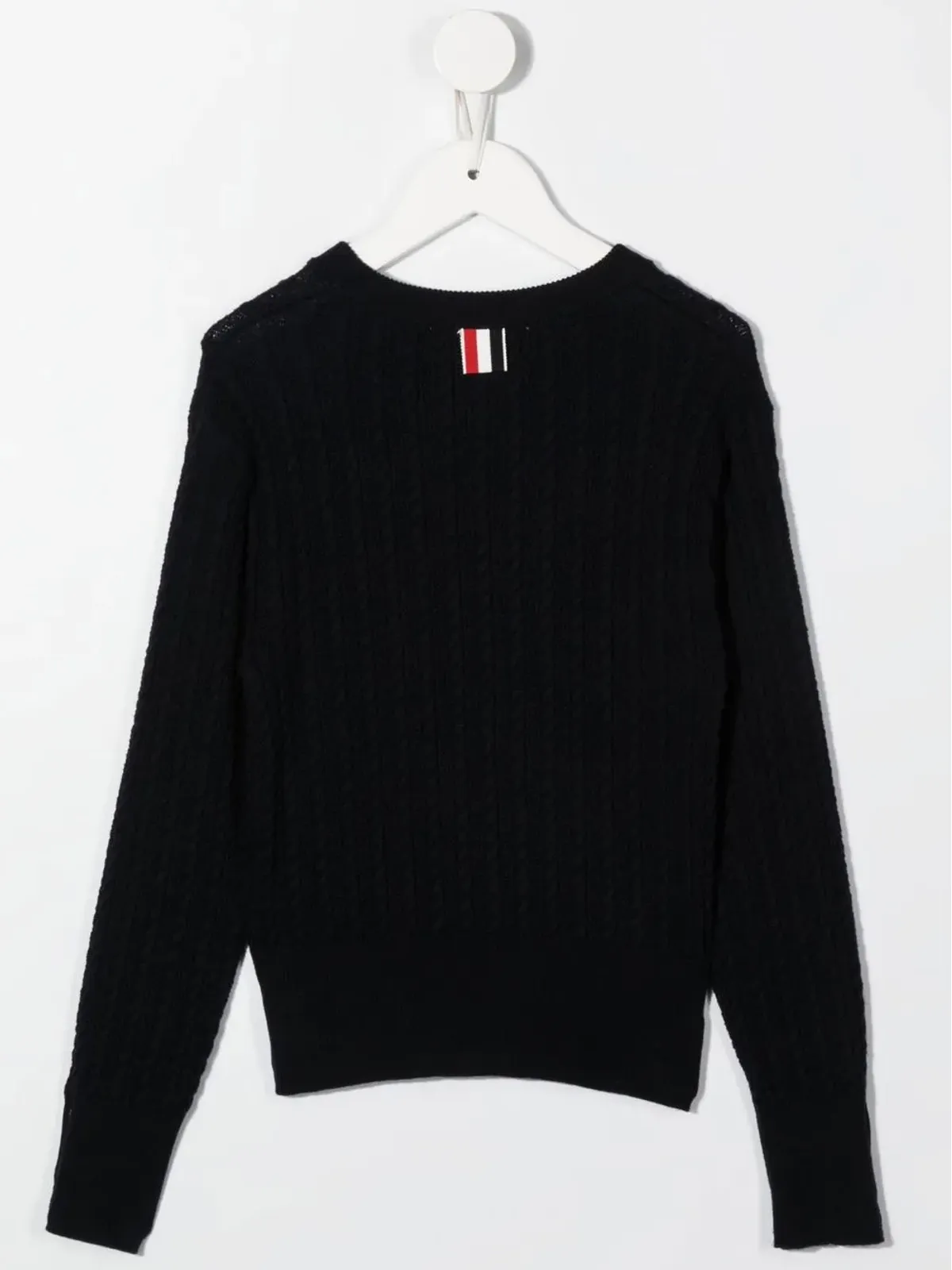 Thom Browne Kids ケーブル編み長袖プルオーバー - 画像2