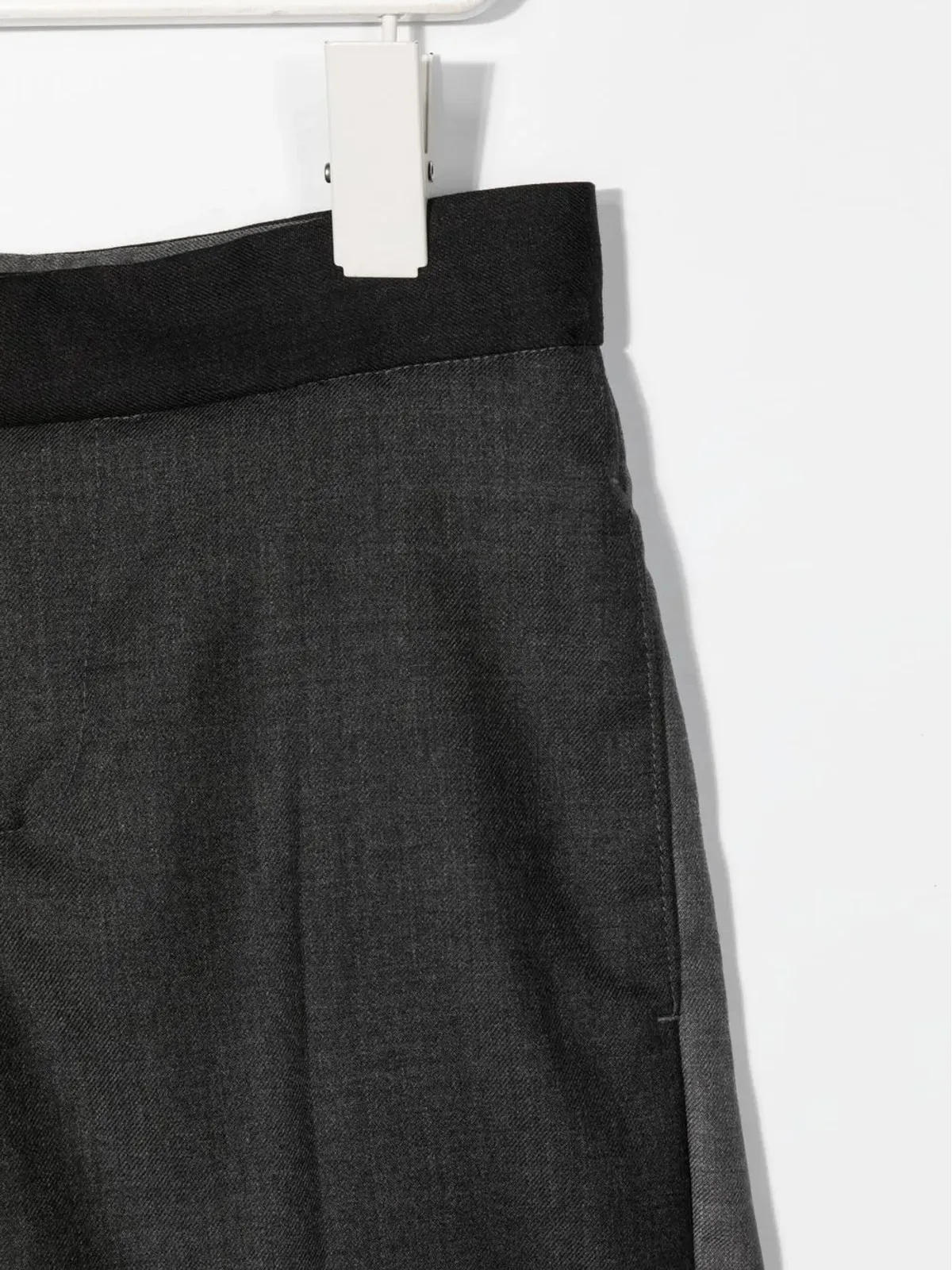Thom Browne Kids ツートーン バミューダショーツ グレー - 画像3