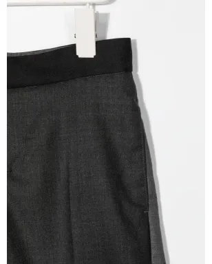 Thom Browne Kids ツートーン バミューダショーツ グレー - サムネイル3