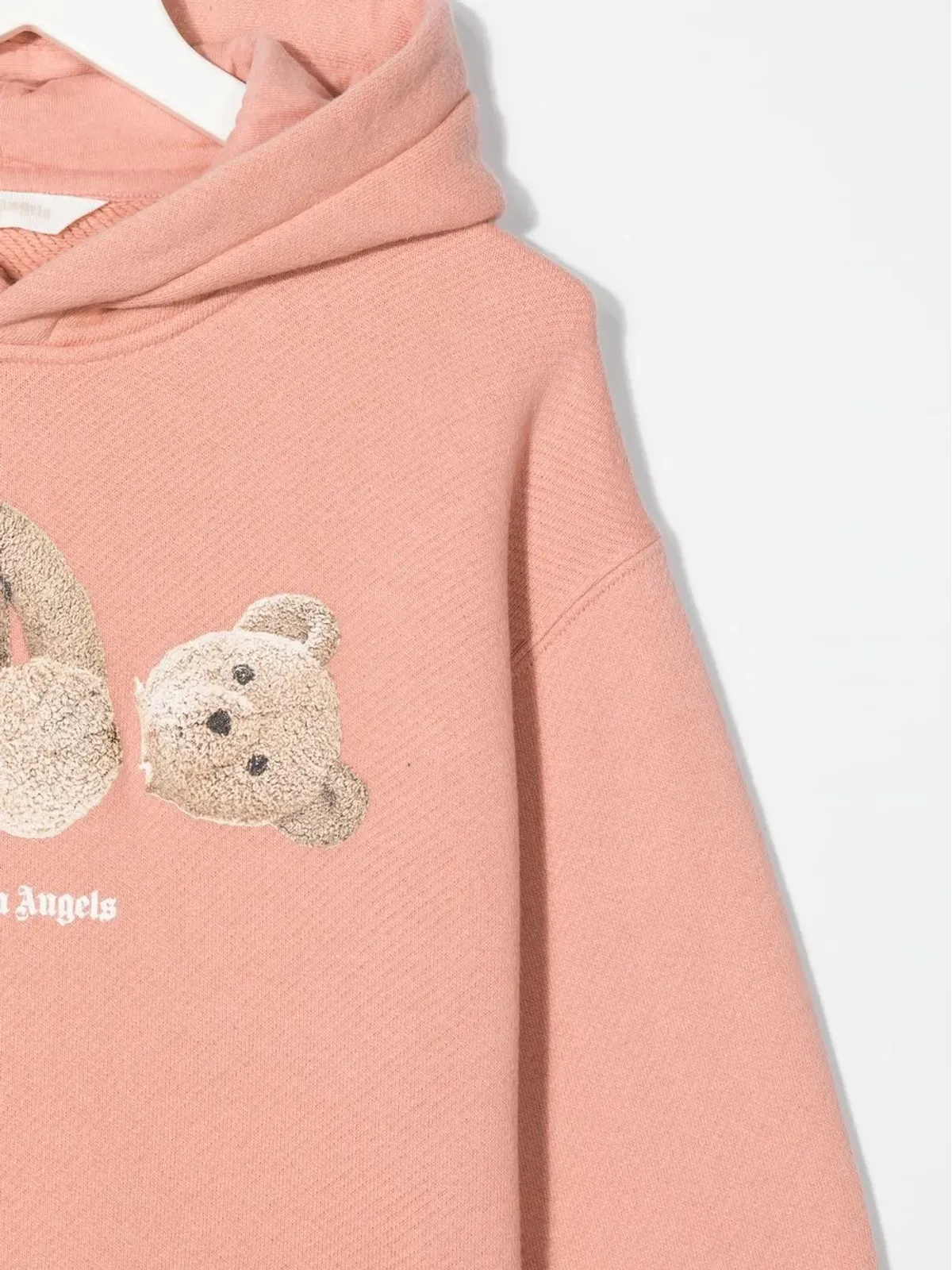 Palm Angels Kids テディベア柄コットンフード付きパーカー - 画像3