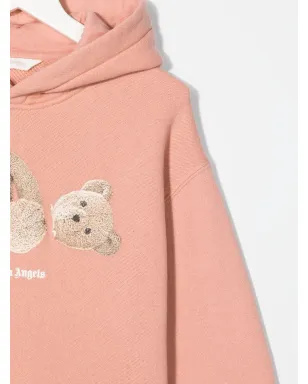 Palm Angels Kids テディベア柄コットンフード付きパーカー - サムネイル3