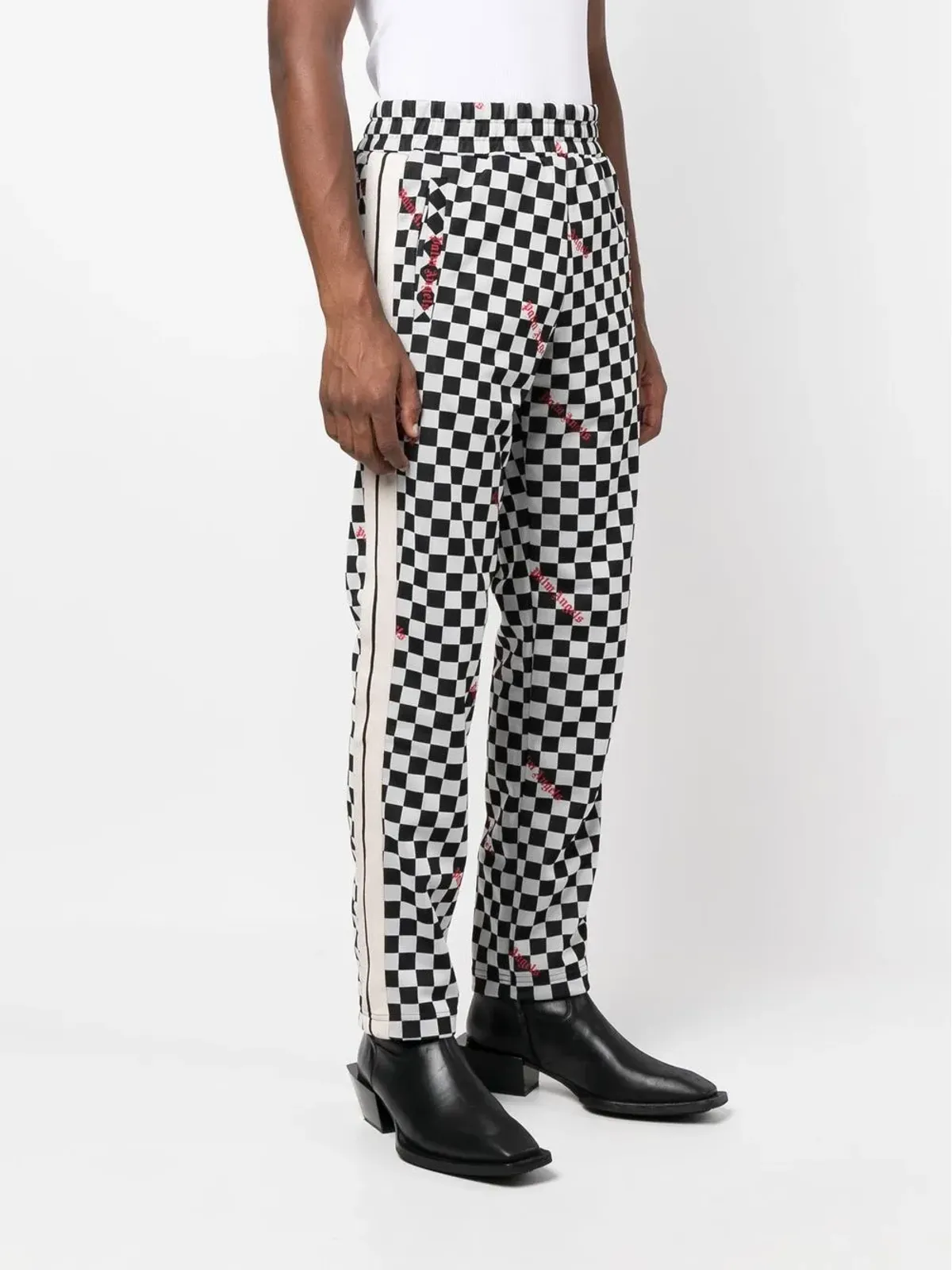Palm Angels ジャカード ダミエ クラシック トラックパンツ - 画像3
