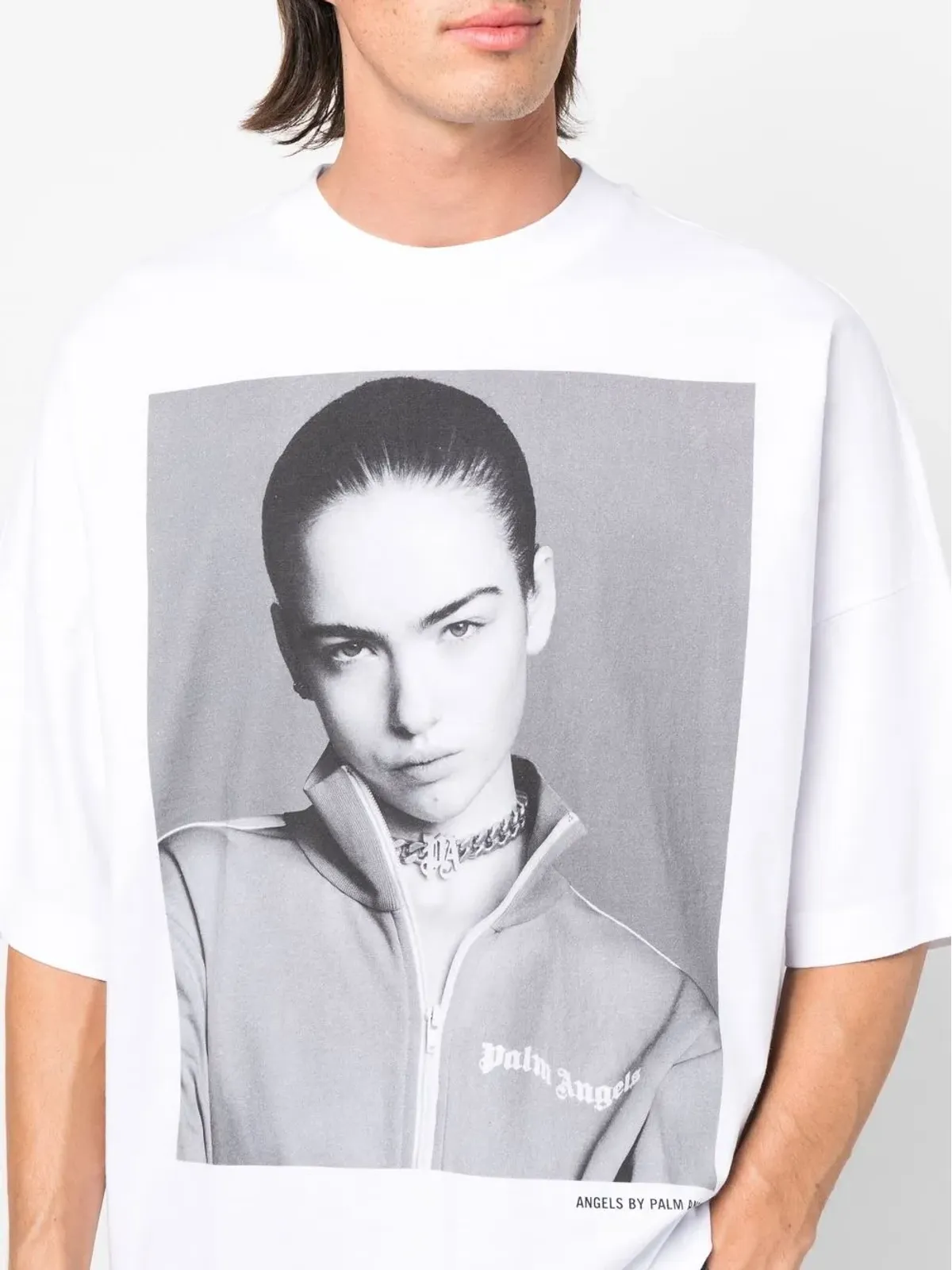 Palm Angels x Sims 写真プリント Tシャツ - 画像5