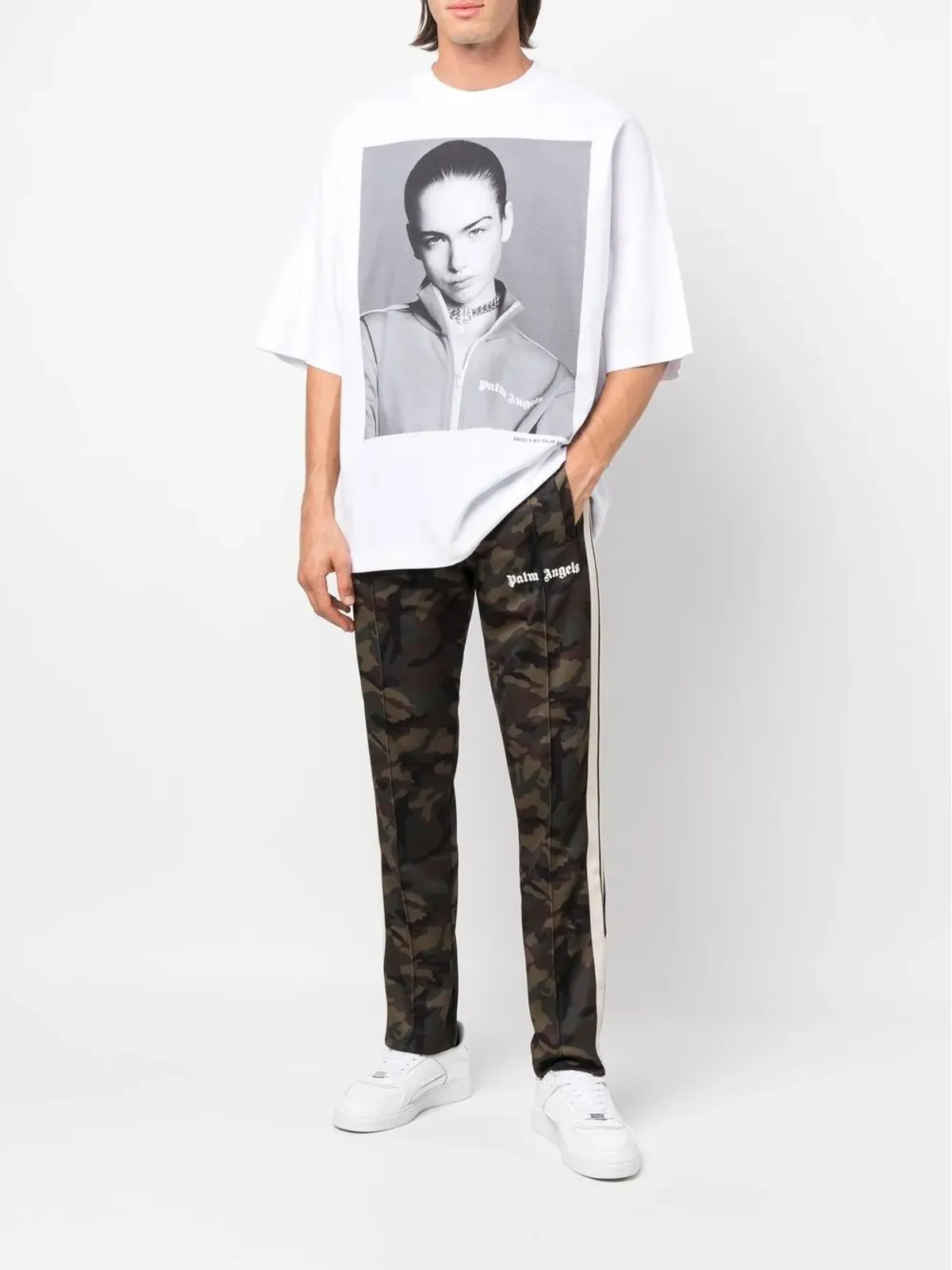 Palm Angels x Sims 写真プリント Tシャツ - 画像2
