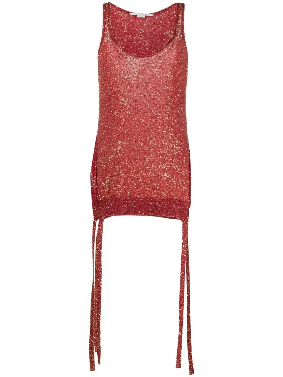 Stella McCartney スパンコール付きニットタンクトップ - レッド - 画像1