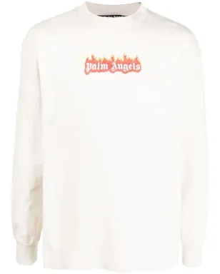 Palm Angels ロゴプリント クルーネック スウェットシャツ - サムネイル1